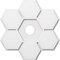Ekena Millwork Daisy Architectural Grade PVC Contemporary Ceiling Medallion, 20"OD x 3"ID x 7"C x 1"P CMP20DY-03000 - alternate 1